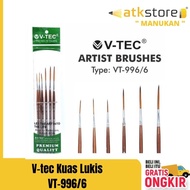 Painting Brush set of 6 / V-tec Brush Type VT-996