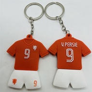 Soccer dolls 9 Van Persie Rubber Kit keychain
