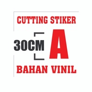 IMPACH FONT LETTER STICKER NUMBER 30CM HEIGHT 1 DIGIT