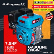 BUILDMATE JR KAWASAKI JAPAN Gasoline Engine 7.5HP 210CC Low Speed Motor 3.6L Fuel Tank 0.6L Oil Mari