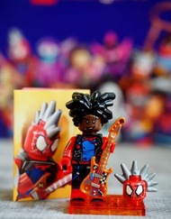 全新 已開盒確認 Lego 71050  蜘蛛俠 穿越新宇宙 Spiderman CMF series minifigures  - #2 Spider-Punk 蜘蛛吉他手  人仔 連底板 蛋紙 盒