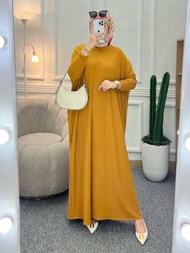 GAMIS JUMBO WANITA MUSLIM KAOS RAJUT KNIT TERBARU DAN TERLARIS BAYAR DITEMPAT