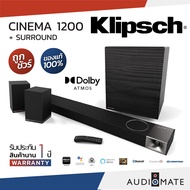 KLIPSCH CINEMA 1200 SOUNDBAR + WIRELESS SUBWOOFER SURROUND 1200W 5.1.4 CHANNEL / True Dolby Atmos / ลําโพงซาวบาร์ 5.1.4 Channel + ซัฟวูฟเฟอร์ไร้สาย / รับประกัน 1 ปีศูนย์ Sound Replublic / AUDIOMATE