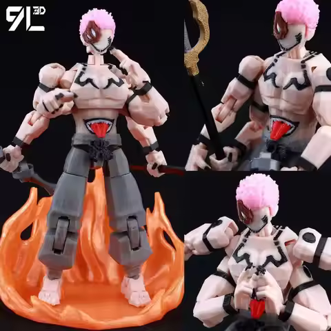 9L 3D Printed Anime Jujutsu Kaisen Sukuna Lucky13 Dummy 13 Movable Shapeshift T13 Action Figures Man