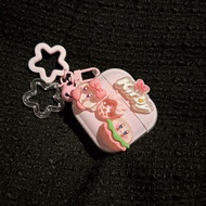 Kirby Headphone Case Airpods4 Embossed Cartoon Clear Bluetooth Airpods 4 Wireless Earphone Airpods 4