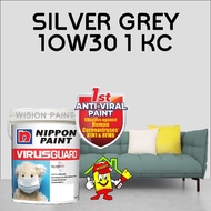 SILVER GREY 1OW30 1 KC NIPPON 5L VIRUSGUARD INTERIOR WALL PAINT (VIRUS GUARD ANTI-VIRAL/ANTI-BACTERI