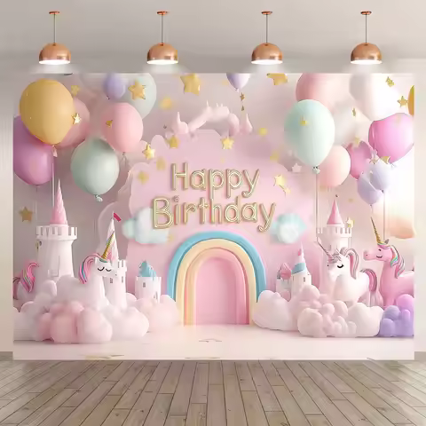 1pc Fantasy Unicorn Birthday Party Spotlight, multi-functional event decoration, outdoor celebration