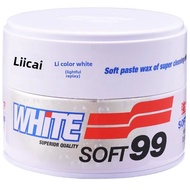 Soft99 สีขาว Car Wax เงินตื้นขัดน้ํามันขี้ผึ้งกําจัดรอยขีดข่วนคราบ Fixed Wax อุปกรณ์ทําความสะอาดรถยน
