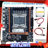 X99H Desktop Motherboard+E5 2650 V3 CPU B85 LGA2011-3 4X DDR4 REG ECC RAM Slots M.2 PCIE SATA3.0 X99