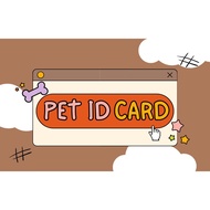Custom Pet ID Card | Personalized Dog & Cat ID with Photo and Details