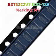 50pcs Original BZT52C2V7 SOD-123 2.7V 350mW Zener Diode Marking: W1 New Genuine