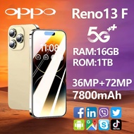 【รับประกัน 1ปี】2026 ใหม่ของแท้ OPP0 Reno13 F 5G 7.5นิ้ว โทรศัพท์มือถือ รองรับ2ซิม แรม16GB รอม1TB Sma