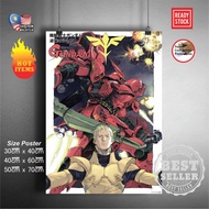 (Ready Stock) Mobile suit Gundam 144 RX-78-2 / RX78-2 / RX78 2 Gundam wall poster sticker deco poste