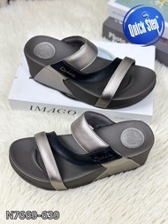 lin lin big shop รองเท้าแตะแฟชั่นเพื่อสุขภาพแบบสวมส้นสูง 2.5นิ้ว (4cm) รหัสyy7669-639