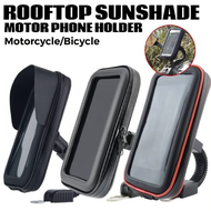Roof Sunshade Side Mirror Phone Holder for Motorcycle