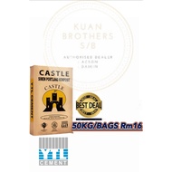 YTL 50KG Packed Composite Cement YTL Castle Cement Composite Cement Concrete Grey