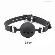 BR.Open Mouth Gag Breathable Women Accessories Couple Silicone Bondage Mouth Gag Ball for Lover