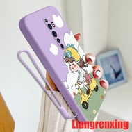 Casing OPPO Reno 2F reno2 F reno 2 F reno 2 phone case Softcase Liquid Silicone Protector Smooth shockproof Bumper Cover new design Cartoon Motorcycle for girls YTMTN01