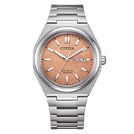 Citizen Eco-Drive Super Titanium Orange Dial Casual Watch AW0130-85ZE AW0130-85