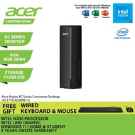 ACER Aspire XC 1710 N200W11 Office Desktop - Intel N200/8GB DDR4/512GB SSD/Intel UHD/Win11/Ms Office