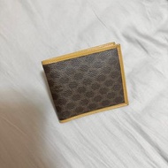 Celine 中古老花銀包 凱旋門 vintage 復古 錢包