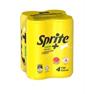 SPRITE Lemon Plus Tanpa GULA Cans 320ml x4