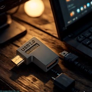 dreamedge13 Fast Speed USB 2 0 Adapter USB C Female to USB Male 90 Degree Angled Small Portable Suit