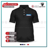 Microfiber Polo T Shirt Dulux Paint Weathershield Sealer Timber Pentalite Waterproof Baju T-Shirt Murah Lelaki Men Sulam