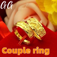[COD] Saudi Gold 18k Pawnable Legit Pure Gold ​ring for Women and Men Dragon and Phoenix Wedding Rings for Couples Promise Ring for Boys and Girls Take Free Earrings Wedding Gift Ideas Accessories Jewelry Set Sale Legit Rings Aesthetic (1 Pair)