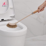 [COD] Toilet Brush with Wooden Handle Dense-Bristle Toilet Brush Ergonomic Hygienic for Bathroom