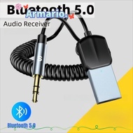 ARMARIO USB Bluetooth Receiver, Aux Interface Bluetooth 5.0 Bluetooth Adapter, Wireless Adapter Hand