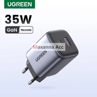 [MAXANNA] UGREEN Dual Port USB Charger Head a + USB Type C Fast Charging 35W