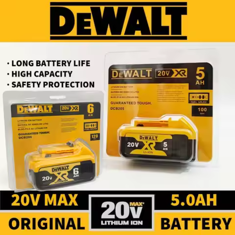 Original DeWalt 6.0Ah/5.0Ah 20V battery replaceable DCB184 DCB200 DCF892 DCF845 DCF850 DCF911 DCD800