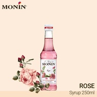Monin Rose Syrup 250 ml 6 bottle โมนิน กุหลาบ ไซรัป 250 มล. 6 ขวด