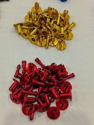 Colourful Body Rivet Body Cover Clip Yamaha Y15zr Y15 v1 v2  Nvx v1 v2 Lcv8 Honda RS150 Rsx ( 1 pcs ) In Set Ready Stock