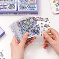 Cute Cartoon Children's Journal Water Cup Stickers Wholesale Transparent Colorful Cup Waterproof Adh
