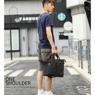 OneShoulder men's business shoulder bag in high-quality sail fabric 29cm Korean Style, easy to coord