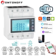 3 Phase 4 Wire 380V 100A Tuya WiFi Smart Bi-Directional Energy Power kWh Meter Over Under Voltage Pr