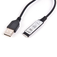 Store HHDKE4 DC 5V USB LED RGB Controller 3Key 4Pin Remote Controller For LED Strip Light