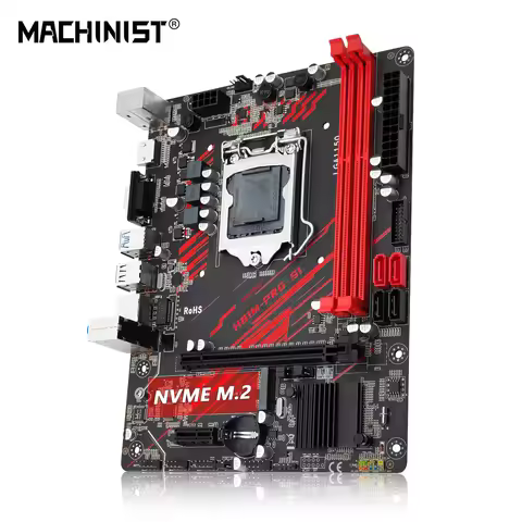 MACHINIST H81M-PRO S1 Motherboard LGA 1150 NVME M.2 Slot Support I3 I5 I7/Xeon E3 V3 Processor DDR3 