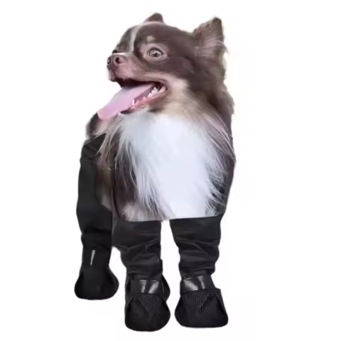 Waterproof Dog Rain Boots Adjustable Dirty-Proof Pets Paws Protector Breathable Rubber Sole Anti-Sli