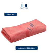 Khăn tắm L&H sợi tre cao cấp cỡ nhỏ MS2 kt 50x100cm mềm mịn không bám bông không ra màu