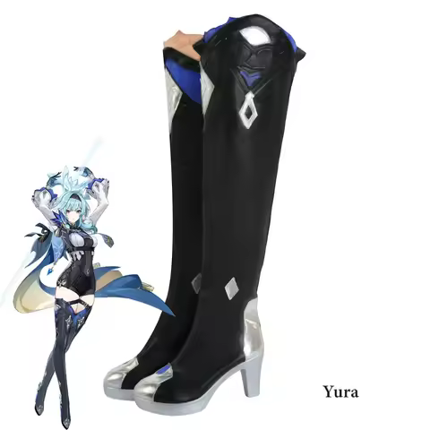 Genshin Impact Eula Cosplay Shoes Chinese Style Anime Halloween Women for Game Role Playing Props