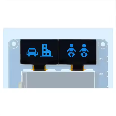HowAA87 2inch LCD Screen with 0.96inch OLED Display Module HAT Kit for RPi Raspberry Pi Zero 2 W 3 M