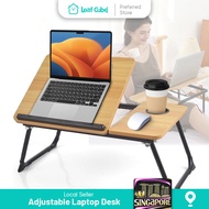 Leaf Cube Multi-purpose Foldable Laptop Table Lazy Table Bed Table with Tablet Holder for Work Study