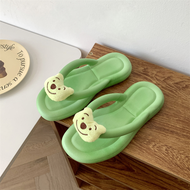 Inaso Sendal Jepit Jelly Korea Wanita Anti Slip Sandal Karet Rumah Jepit Lentur Empuk HSN145