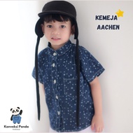 KEMEJA Aachen Printing Jeans Kids Shirt 1-4 Years