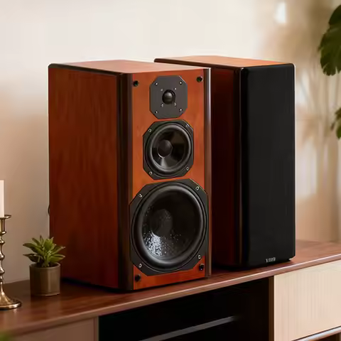 200W Passive Speaker 8 Inch Sound Box 3-Way Bookshelf Speakers 8ohm HiFi Fever Loudspeaker Front Mon
