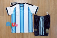 ชุดบอลเด็ก(เสื้อ+กางเกง) ทีมชาติ อาเจนติน่า เหย้า Home "บอลโลก 2026" (3A) พร้อมเบอร์ชื่อนักเตะ MESSI
