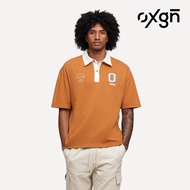OXGN Rugger Polo Shirt For Men (Brick Red)